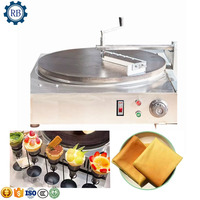 Machine à crêpes rotative de 50 cm de diamètre pour la fabrication de roti au gaz, machine à mini-crêpes