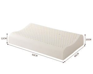 Schiuma senza allergeni pressione alleviare Talalay Thailand lattice tessuto bianco massaggio cuscino onda - Product Image 5