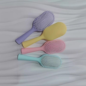 Brosse à cheveux ovale à coussin d'air en nylon, peigne de massage pour femmes et étudiants, couleur macaron, usage domestique, antistatique, brosse volumisante - Product Image 1
