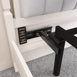 Supports de tête de lit en acier massif pour cadre de lit métallique, supports de lit réglables pour <span class=keywords><strong>kit</strong></span> d'<span class=keywords><strong>extension</strong></span> de tête de lit et de pied de lit - Product Image 4