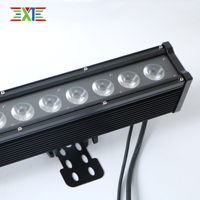 Professionelles RGBWA DMX512 Wandfluter-Set 18 Stück 6-in-1 IP65 Wasserdichte LED-Leisten 200W Hochzeits-/Bühnen-/Partybeleuchtung Nahtlose Farbgebung