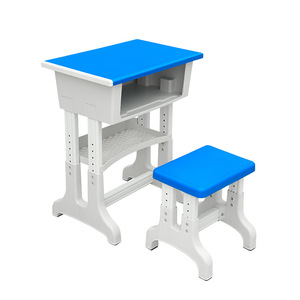 Ensemble Chaise et Bureau <span class=keywords><strong>Scolaire</strong></span> en Plastique Vente Directe Usine Empilable Léger Mobilier de Classe Maternelle et Primaire Réglable en Hauteur - Product Image 4