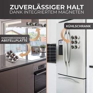 Set di portaspezie OEM <span class=keywords><strong>porta</strong></span> <span class=keywords><strong>spezie</strong></span> magnetiche e supporto in acciaio inossidabile Set di vasetti per <span class=keywords><strong>spezie</strong></span> magnetici - Product Image 4