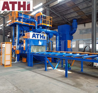 Machine de sablage à rouleaux électrique automatique avec contrôle PLC, moteur, boîte de vitesses, billes d'acier, marque renommée