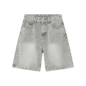 Hot Summer High Quality Baggi Jeans Jorts Men Fit Baggy Jeans Short Dark Denim Shorts Jorts With Pocket For Men