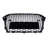 Calandre avant pour Audi A4 S4 B8 RS4 2013 2014 2015, pièces de carrosserie, grille de radiateur nid d'abeille, pare-chocs, noir brillant
