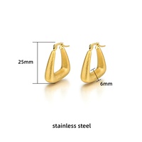 Pendientes colgantes de acero inoxidable chapados en oro de 18 quilates JUSTOP para mujer, modernos, con acabado esmerilado brillante, elegantes, con forma de gota de agua, joyería llamativa para fiestas.