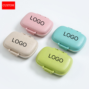 Custom Logo Promotional Portable Plastic Travel Pill case Custom Pill Case Medicine case Pocket Storage Travel Pill Box