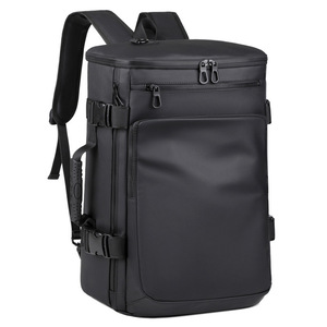 Sac à dos pour ordinateur portable imperméable grande capacité, sac de voyage d'affaires, sac d'école, poignée souple en PU, fermeture éclair, compartiment pour ordinateur, unisexe - Product Image 1