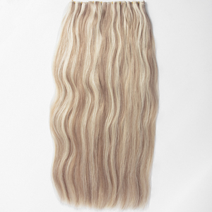 Extensions de cheveux slaviques lisses et ondulés soyeux, tissage Genius, couleur mèches, cuticules alignées, extensions de cheveux tissage Genius - Product Image 3