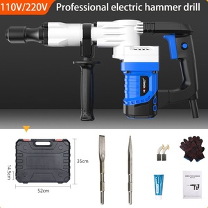 Marteau électrique robuste 110V/220V, 2400W, haute puissance, pour la démolition de murs en béton, perceuse à percussion rotative - Product Image 5