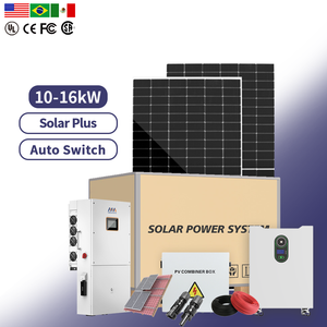 Kit Système Solaire Hybride Tout-en-un 16kW 14kW 12kW 10kW – Ensemble Complet de Panneaux Solaires pour la Maison - Product Image 1