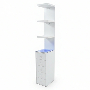 <span class=keywords><strong>Torre</strong></span> Glam de 5 Cajones con Estante LED y Gancho para Joyas, para Colocar Junto a la Mesa de Maquillaje, para Sala de Estar o Dormitorio, Muebles de Lujo OEM para Minoristas - Product Image 2
