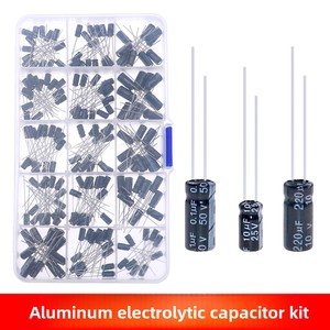 200pcs chèn trực tiếp nhôm tụ điện điện phân 15 loại hỗn hợp 0.1UF ~ 220uF 10v16v25v50v đóng hộp linh kiện điện tử - Product Image 2