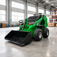 Senpower Mini Skid Steer Loader Mesin EPA Mesin Kama Wheel Loader Log Loader Backhoe Front Loader Garansi 1 Tahun