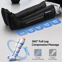 Bottes de compression pour les jambes Y39, approvisionnement en gros, conception à 5 chambres, CE ROHS FCC, 3 programmes de massage, masseur complet pour les jambes