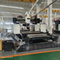 Machine à raboter et à fraiser à colonne double de type portique CNC Taiwan Dawei DVMT DVP/GM8033 avec 90 °   Tête de fraisage
