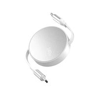 Câble de charge rapide USB-C rétractable 240W 1M en TPE compatible avec iPhone 17 et ordinateurs PC