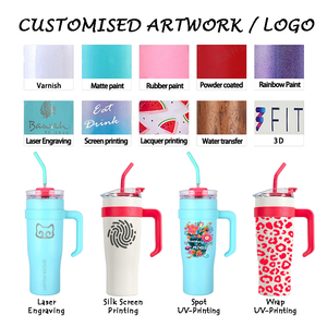 Bán buôn lớn 42oz chân không cách nhiệt <span class=keywords><strong>cup</strong></span> không tràn <span class=keywords><strong>Hydro</strong></span> du lịch thép không gỉ Tumbler với xử lý và lật rơm Nắp - Product Image 4