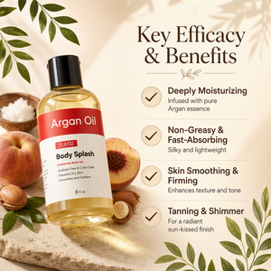 HKH Aceite Corporal Hidratante de Lujo Vegano, Natural y Orgánico, con Brillo, Bronceador, Humectante, Blanqueador de Piel, Fórmula No Grasa, Suave y Tersa - Product Image 2