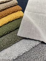 Tissu bouclé en polaire d'agneau anti-boulochage en polyester épais pour ameublement domestique