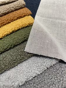 Tissu bouclé en polaire d'agneau anti-boulochage en polyester épais pour ameublement domestique - Product Image 3