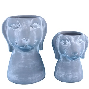 Macetas <span class=keywords><strong>de</strong></span> Cerámica con Forma <span class=keywords><strong>de</strong></span> Cabeza <span class=keywords><strong>de</strong></span> <span class=keywords><strong>Perro</strong></span>, Diseño Clásico y Duradero, para Jardín, Personalizables con Marca - Product Image 2
