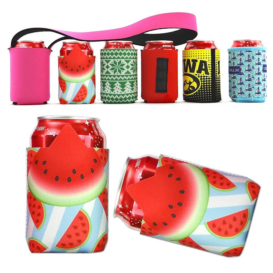 Summer Outdoor Advertising Logo Branded Insulated Beer Stubby Beer Bottle Cooler Neoprene Tube Stubby Sleeves With Custom Logo