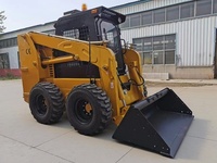 Kostengünstiger Mini-Radlader aus China mit Mehrfachanbaugeräten, Kleiner Kompaktlader für Bauarbeiten
