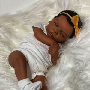 Handmade Real Life Baby Dolls 19 Inch Soft Silicone Vinyl Reborn Lifelike Newborn Baby Doll Toys