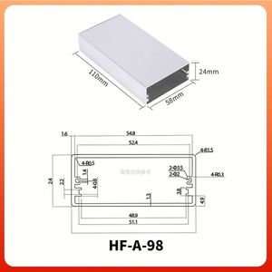 6063 Aluminum Alloy CNC Machined Control Box with IP54 Protection Powder Coated Electronics <b>Enclosure</b> - Product Image 2