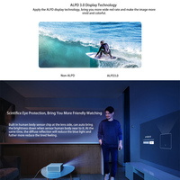 Proyector Láser Mijia 1S 4K HDR con Enfoque Automático, 1080p Full HD, 2400 Ansi Lux, Tiro Corto, 3D