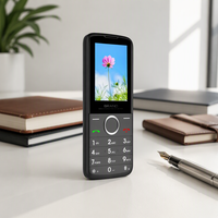 Téléphone 4G débloqué à double SIM pas cher de 2,4 pouces avec un design fin