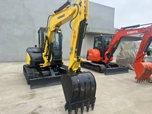 Mini-pelleteuse Yanmar VIO55 de 5 tonnes d'occasion, modèle 2022, basses heures, garantie d'un an, pelle hydraulique sur chenilles d'origine japonaise avec moteur - Product Image 6