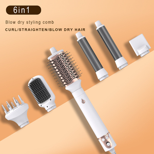 Secador de pelo multifuncional intercambiable <span class=keywords><strong>SMET</strong></span> y soplador rizador para cepillo de aire caliente, secador de pelo alisador - Product Image 3