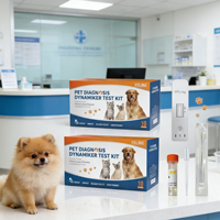 Prueba Rápida de Anticuerpos CDV de Alta Precisión, Resultado Rápido, Prueba de Anticuerpos para Moquillo Canino para Clínicas Veterinarias DYNAMIKER PETS DNP-006 2 Años