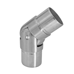 SS304 acabado negro 38,1mm pasamanos de acero inoxidable accesorio de barandilla de vidrio accesorios de escalera conector ajustable balcón moderno - Product Image 1