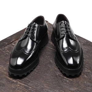 Bottines Chelsea pour hommes, nouvelle collection, best-seller, style automne, en cuir à motifs, pour affaires, formelles, légères - Product Image 4