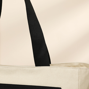 Sac fourre-tout en <span class=keywords><strong>coton</strong></span> réutilisable de grande taille, couleur naturelle personnalisée, sac à main en toile écologique, simplicité urbaine, multifonction - Product Image 4