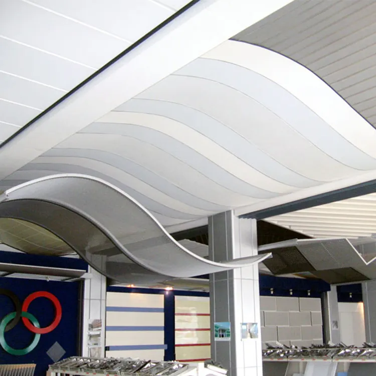 Panel de techo de metal ondulado para pasillos, nuevo diseño