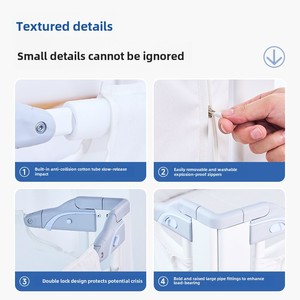 All'ingrosso fabbrica-fornitura regolabile doppio lato binario del <span class=keywords><strong>letto</strong></span> per bambini Guardrail per letti singoli e doppi per maschio femmina culle del bambino - Product Image 5