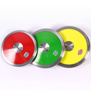 Disco de lanzamiento de atletismo de bajo giro de ABS y nailon con aro de acero, codificado por colores, estándar IAAF, para competición y entrenamiento. - Product Image 5