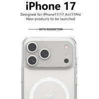 Antichoc pour étui de Charge sans fil magnétique transparent pour iPhone 17 Air 17 16 15 14 13 12 11 Pro Max pare-chocs de couverture arrière en acrylique dur
