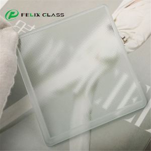 Verre rectangulaire texturé trempé personnalisé avec bord biseauté, fabriqué par le fabricant Led Light - Product Image 4