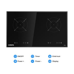 <span class=keywords><strong>Precio</strong></span> al por mayor de fábrica encimera portátil incorporada en doble quemador eléctrico 3600W Cocina de Inducción infrarroja alimentada - Product Image 3