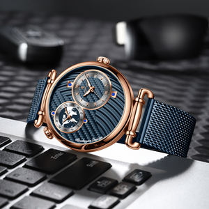 Montre à quartz POEDAGAR 848 pour <span class=keywords><strong>homme</strong></span>, bracelet en acier inoxydable, lumineuse, étanche 3ATM, montre-bracelet de style business - Product Image 5