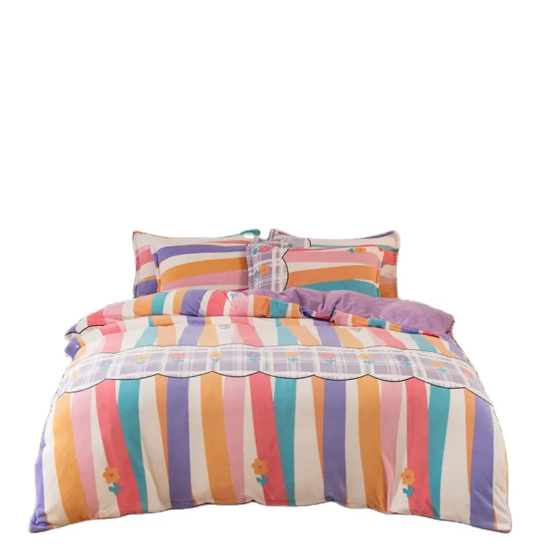 異なる印刷ツインシートセット寝具キルトキッズ羽毛布団カバーホームデザイン寝具セット10セットはカスタマイズされたロゴ4個を受け入れます