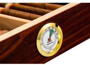 Travel Cigar Humidor Box Cedar Wood Portable Case W/ Humidifier Hygrometer Zigaren For Cigars Smoking Accessories