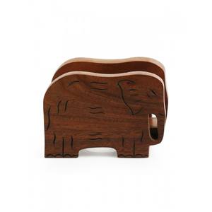 Servilletero de madera con diseño elegante, soporte de servilletas decorativo de mesa, para el hogar y el Hotel, restaurante - Product Image 6