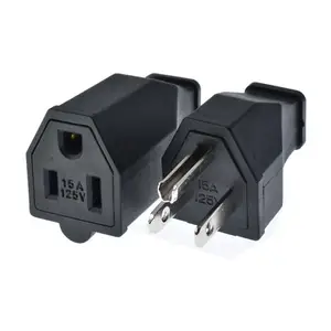 Amerikan 3 pin 15A fiş eklemek abd 5-15P erkek konnektör DIY sökmeye kadın erkek elektrik kablolama fiş adaptörü